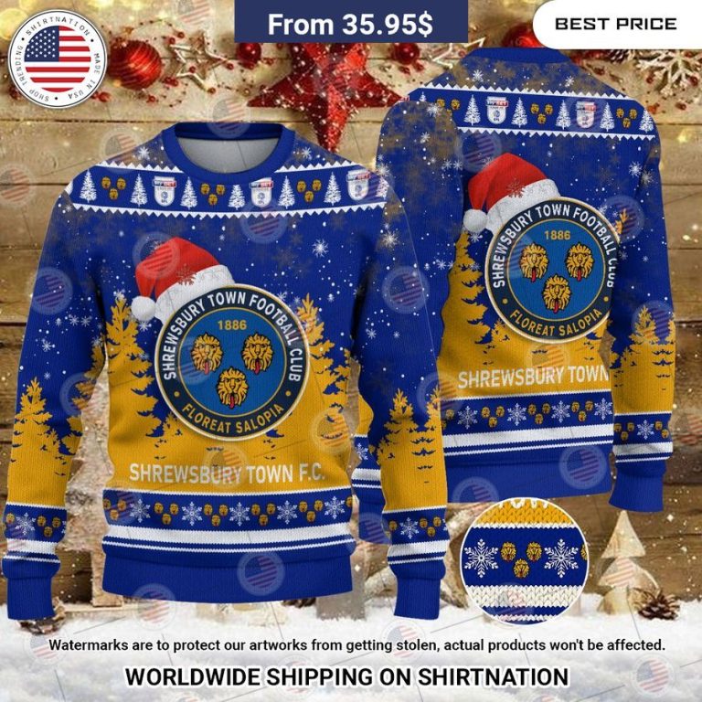 Shrewsbury Town Christmas Sweater I like your dress, it is amazing