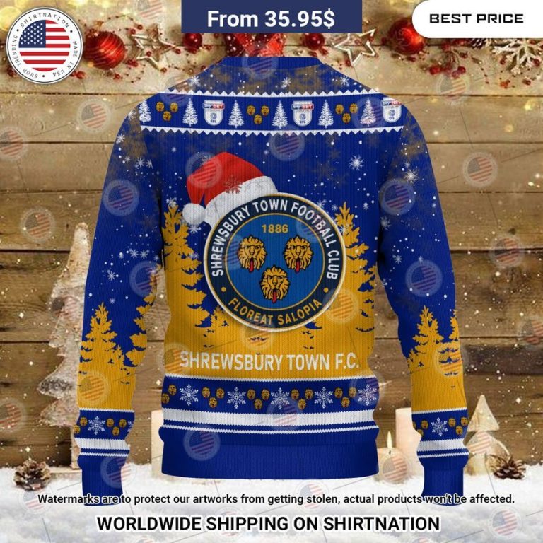 Shrewsbury Town Christmas Sweater You look lazy