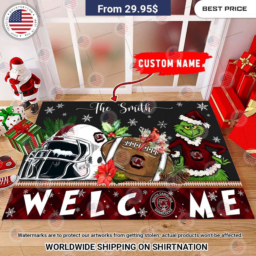 south carolina gamecocks grinch christmas welcome personalized doormat 2 415.jpg