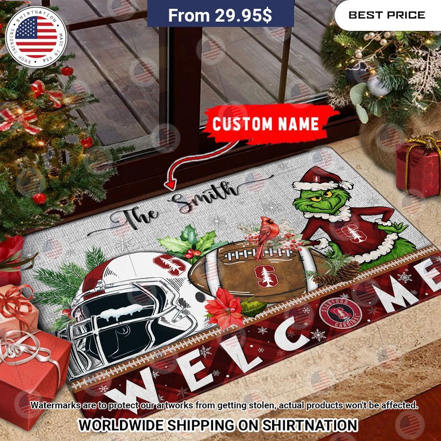 stanford cardinal grinch christmas welcome personalized doormat 1 408.jpg