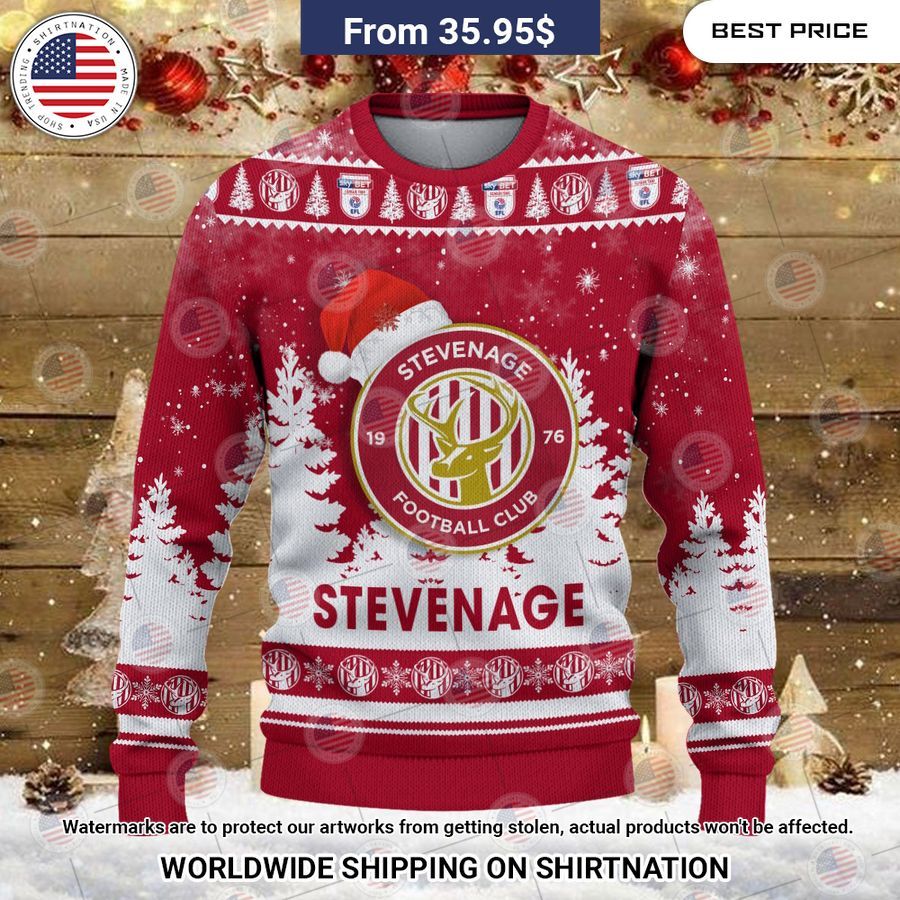 Stevenage Football Club Christmas Sweater It is more than cute