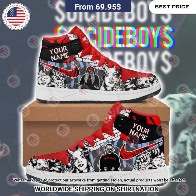 Suicideboys Custom Air Jordan high Hundred million dollar smile bro