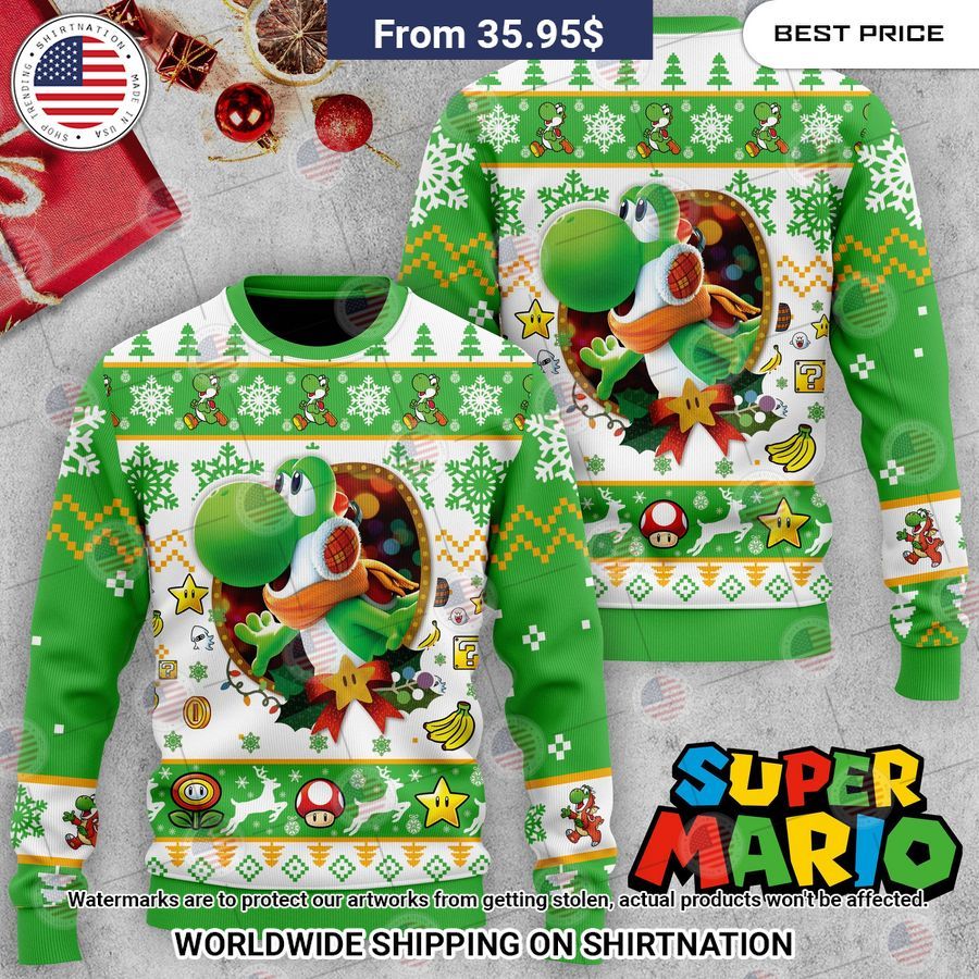 Super Mario Christmas Sweater Cuteness overloaded