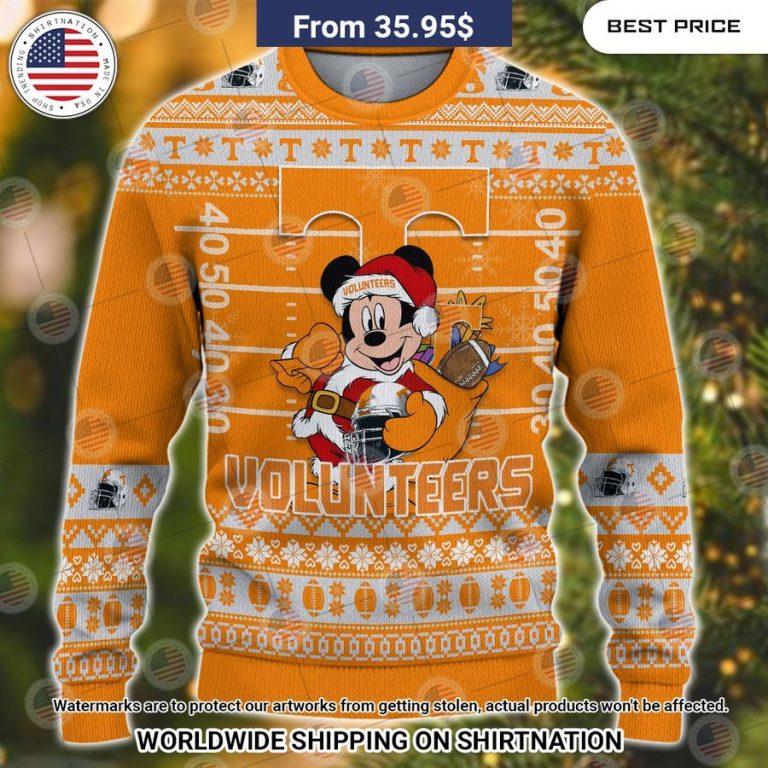 Tennessee Volunteers Mickey Mouse Christmas Sweater You look fresh in nature