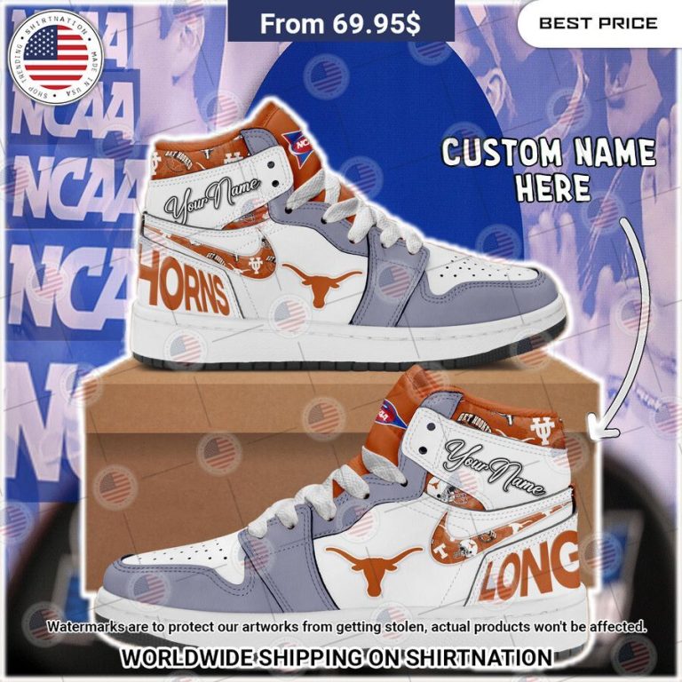 Texas Longhorns Custom Air Jordan 1 Cuteness overloaded