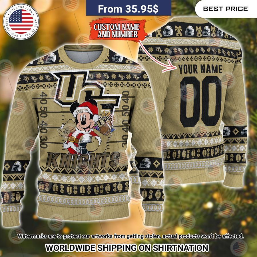 UCF Knights Mickey Mouse Christmas Sweater Nice photo dude