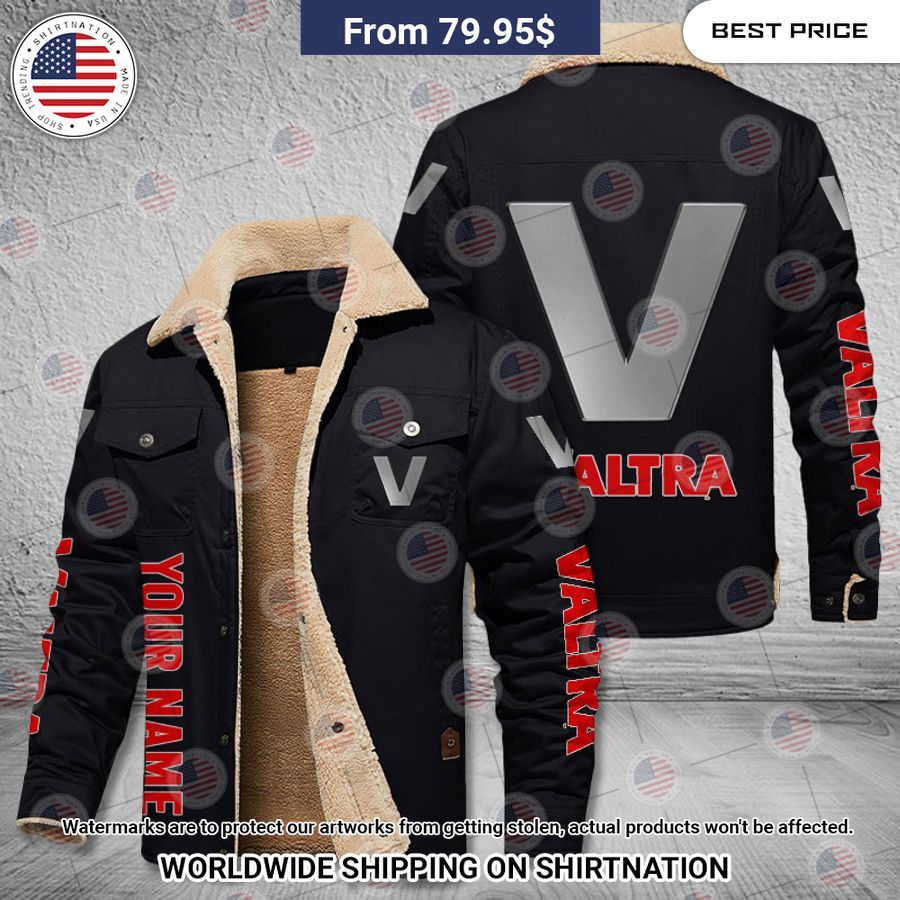 Valtra Custom Name Fleece Leather Jacket Nice place and nice picture