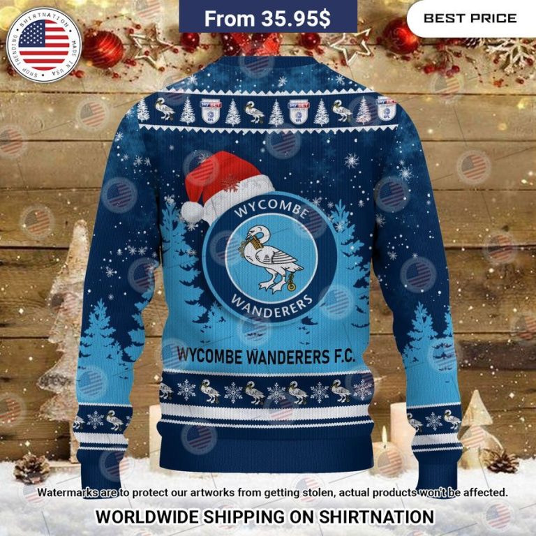 Wycombe Wanderers Christmas Sweater Nice place and nice picture