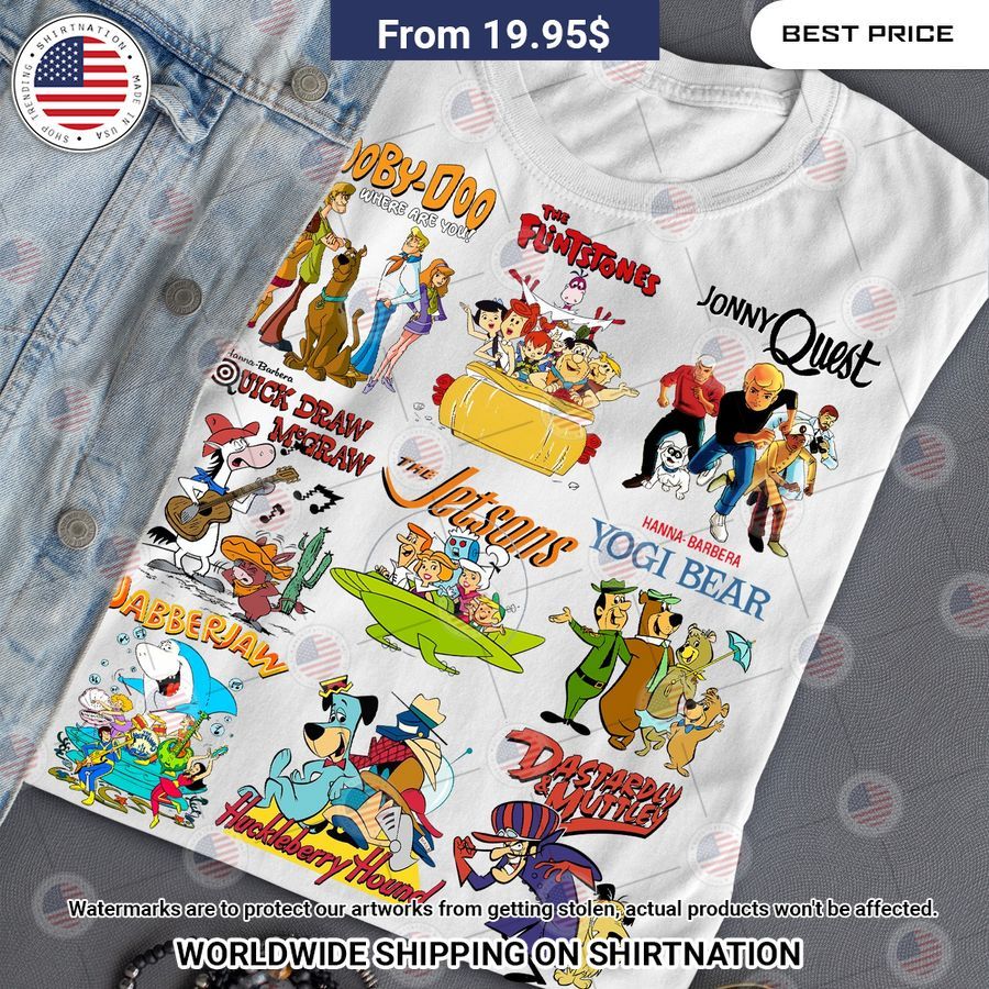 9 Favourite Cartoons Scooby Doo Jonny Quest Shirt Elegant and sober Pic