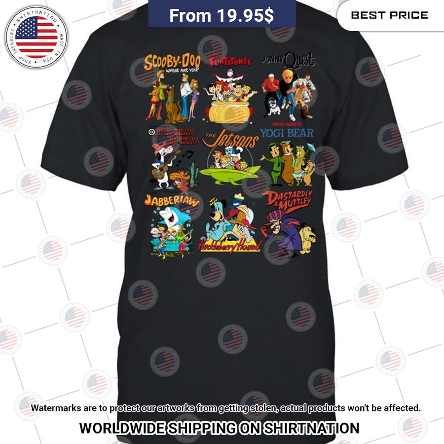 9 Favourite Cartoons Scooby Doo Jonny Quest Shirt Coolosm