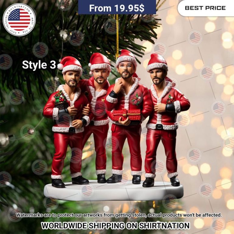 98 Degrees Christmas Ornament You look elegant man