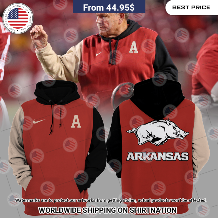 Sam Pittman Arkansas Razorback Hoodie 1