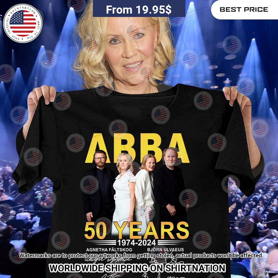 ABBA 50 years Shirt Hey! You look amazing dear