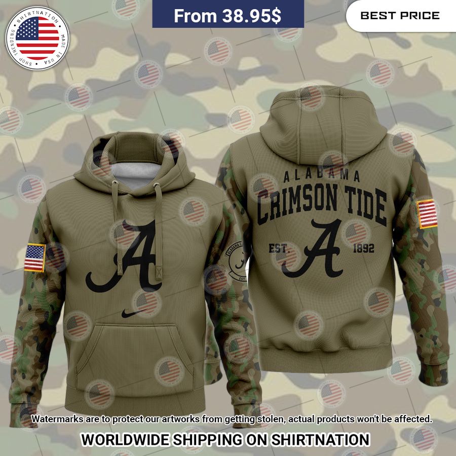 Alabama Crimson Tide Camo Army Veterans Hoodie My favourite picture of yours