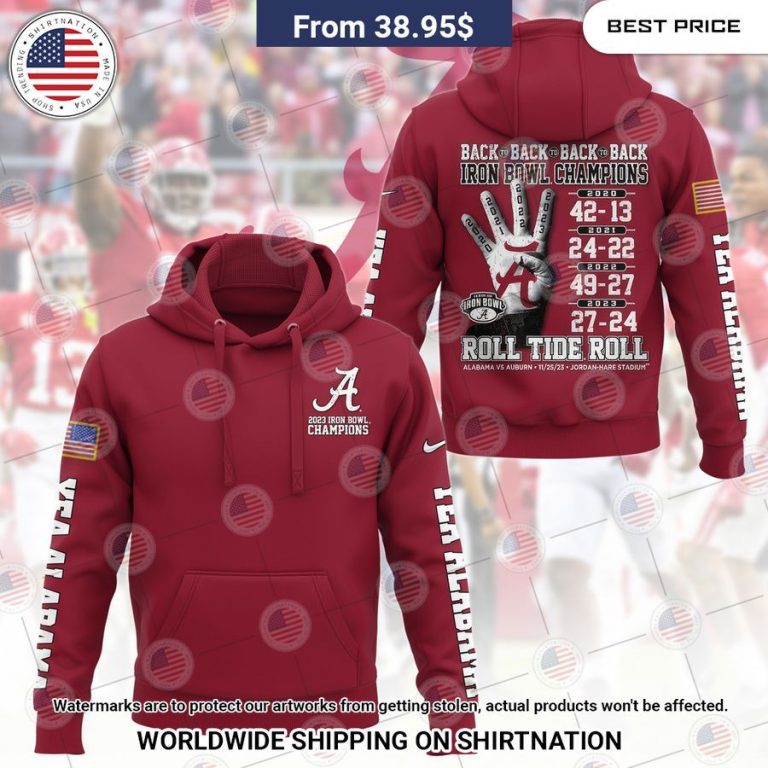 Alabama Crimson Tide Iron Bowl Champions Hoodie Beauty queen