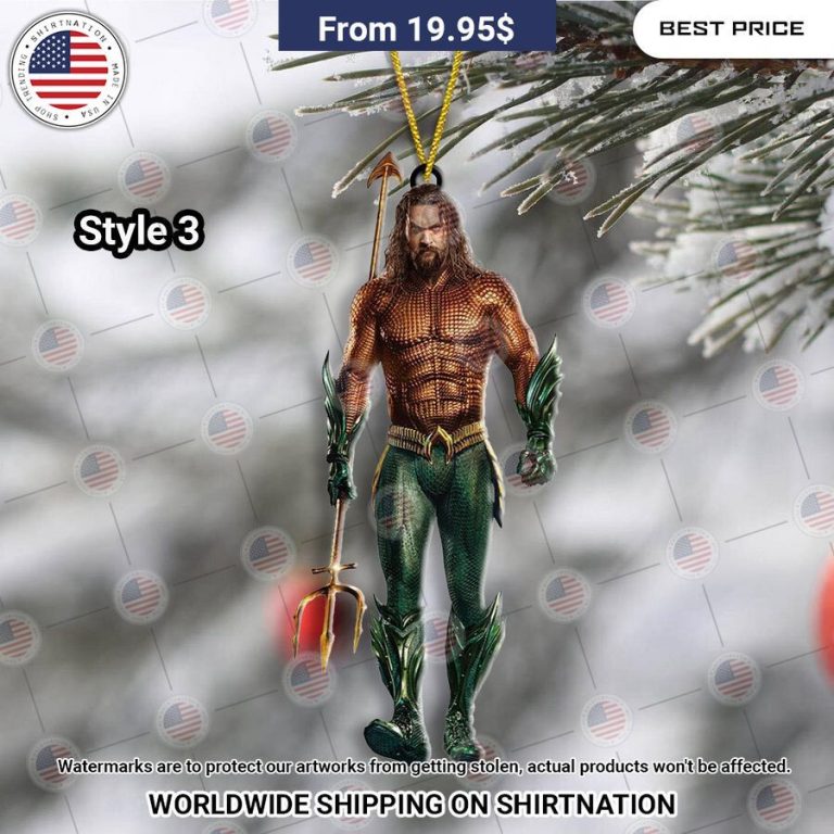 Aquaman Christmas Ornament Generous look