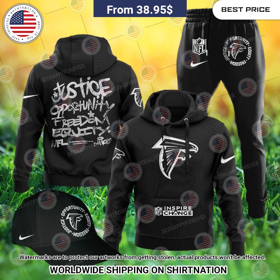 Atlanta Falcons Justice Opportunity Equity Freedom Hoodie Lovely smile