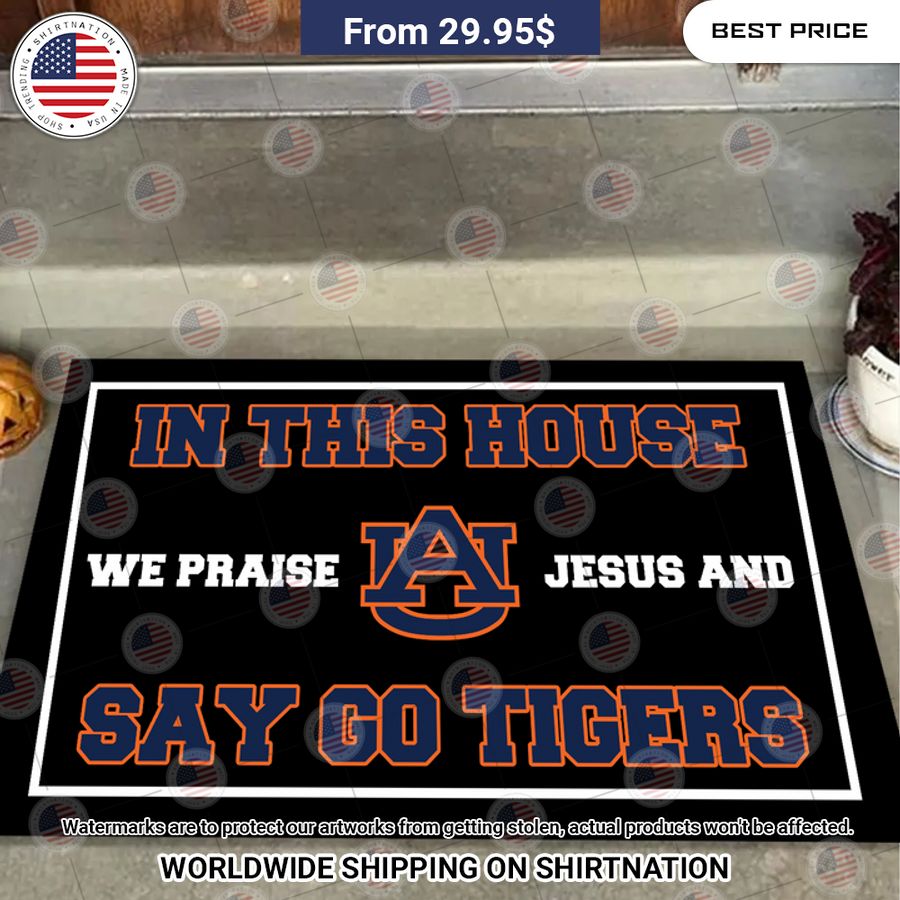auburn tigers in this house we praise jesus and say go tigers doormat 2 602.jpg