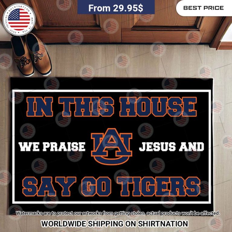 auburn tigers in this house we praise jesus and say go tigers doormat 3 677.jpg