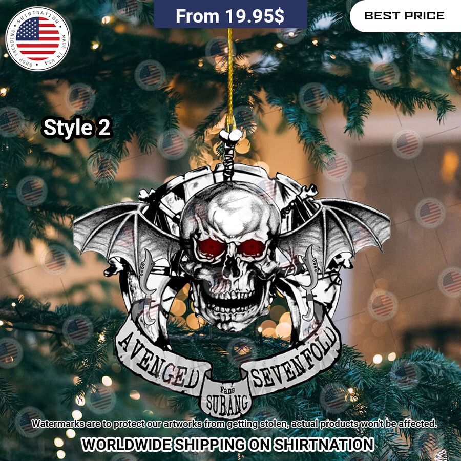 Avenged Sevenfold Christmas Ornament Amazing Pic