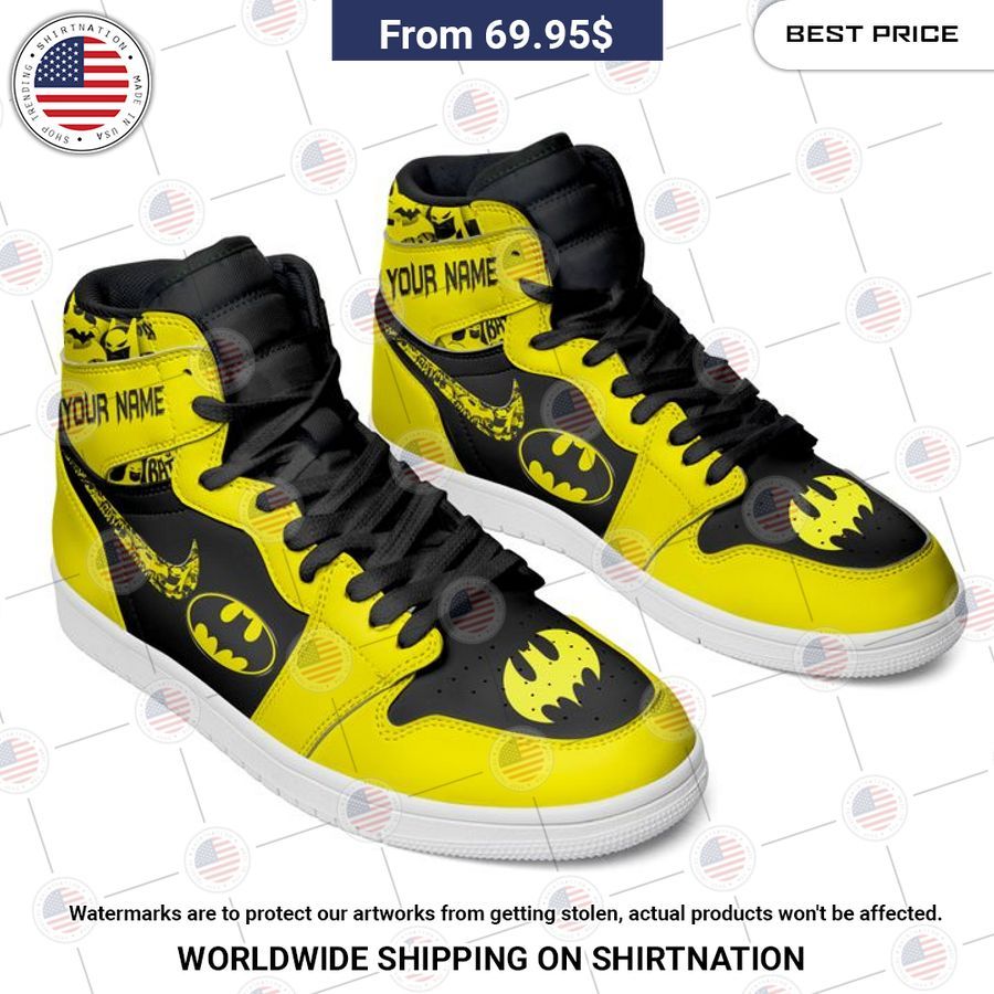 Batman Custom Air Jordan 1 High shoes Hey! Your profile picture is awesome