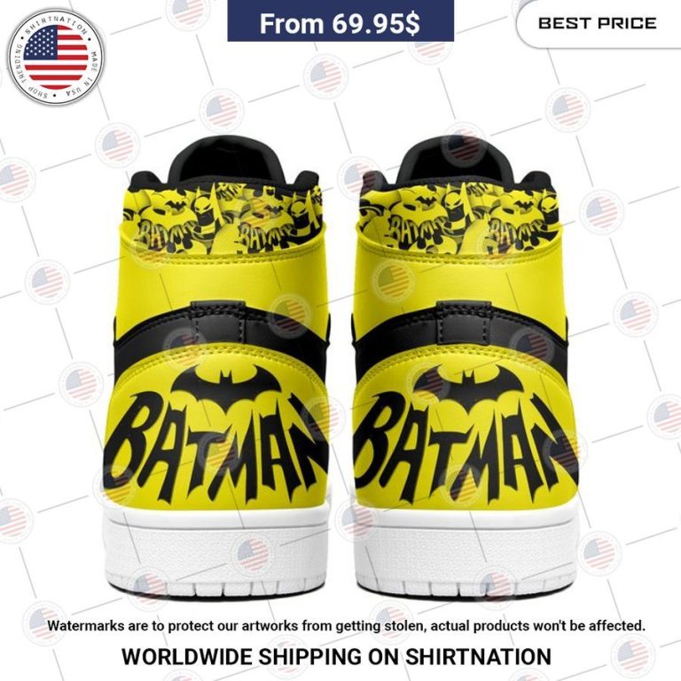 Batman Custom Air Jordan 1 High shoes Hundred million dollar smile bro