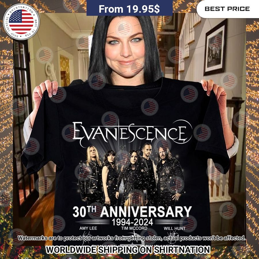 BEST Evanescence 30th Anniversary Shirt Sizzling