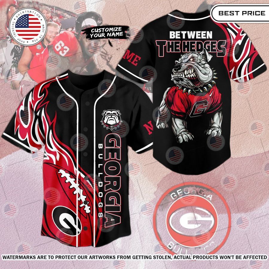 BEST Georgia Bulldogs Between the Hedges Custom Jersey Best couple on earth
