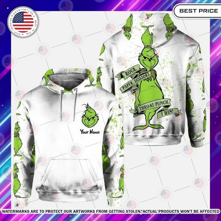 best rock paper scissors i win grinch custom hoodie legging 2