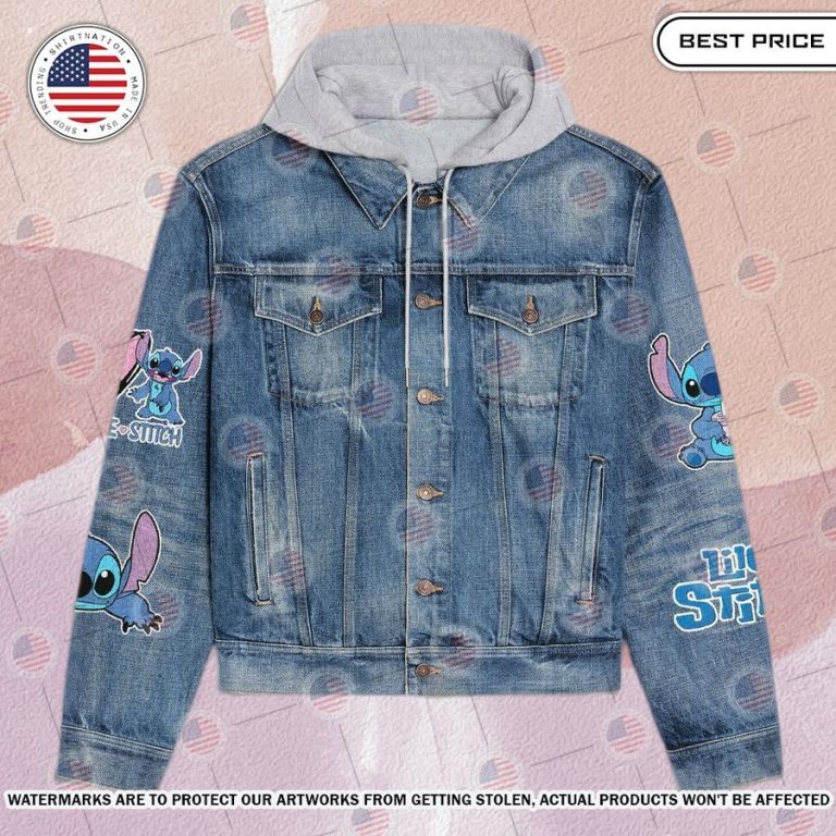 best stitch is my spirit animal hooded denim jacket 2