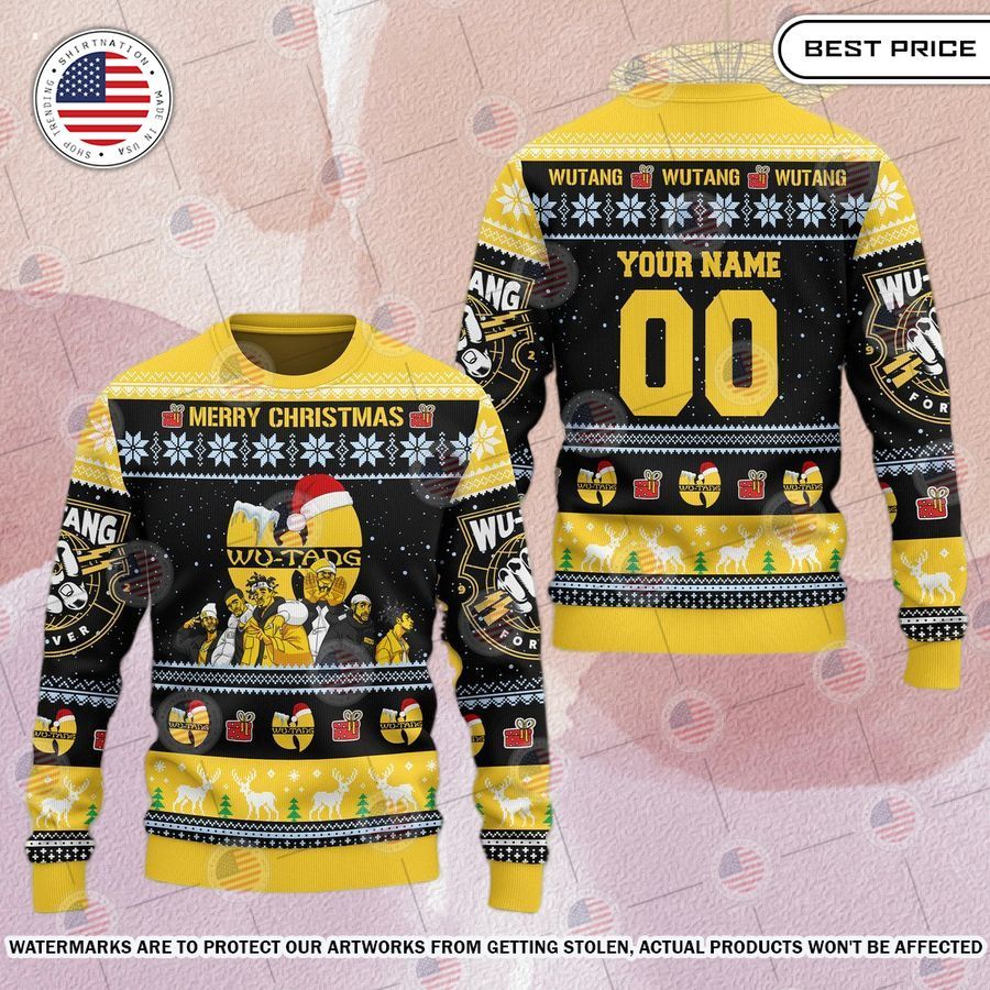 BEST Wu Tang Clan Custom Merry Christmas Sweater Natural and awesome