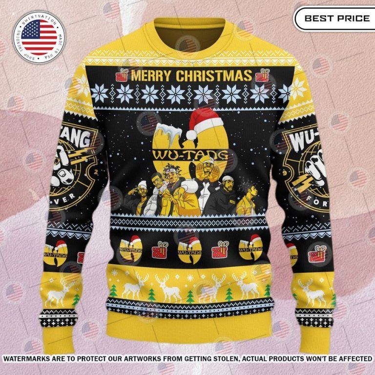 BEST Wu Tang Clan Custom Merry Christmas Sweater Handsome as usual