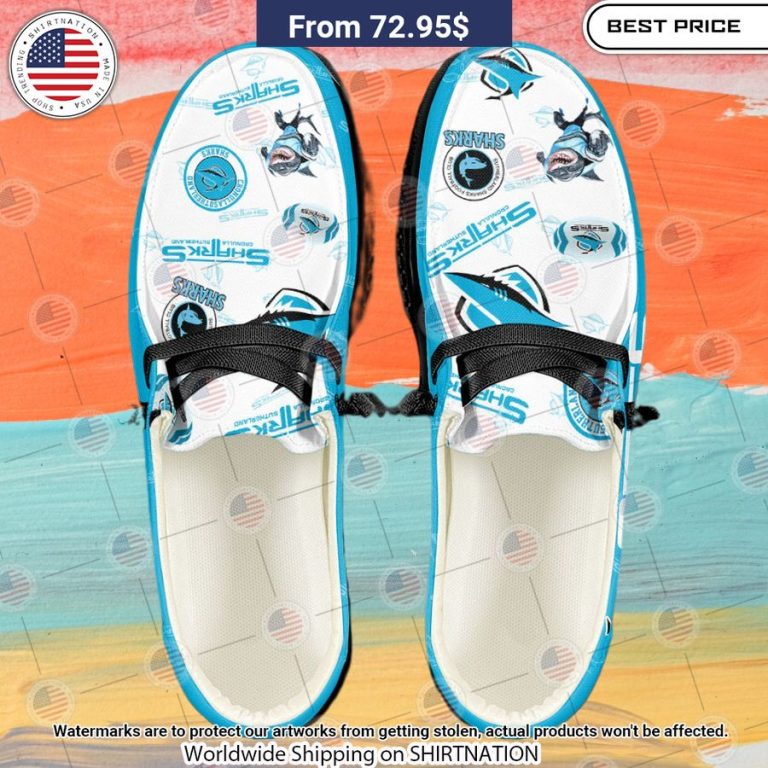 Cronulla Sutherland Sharks Custom Hey Dude Shoes Great, I liked it