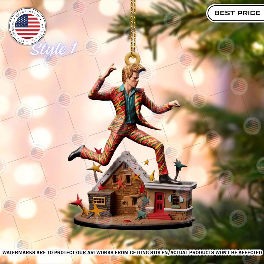 David Bowie Christmas Ornaments I am in love with your dress