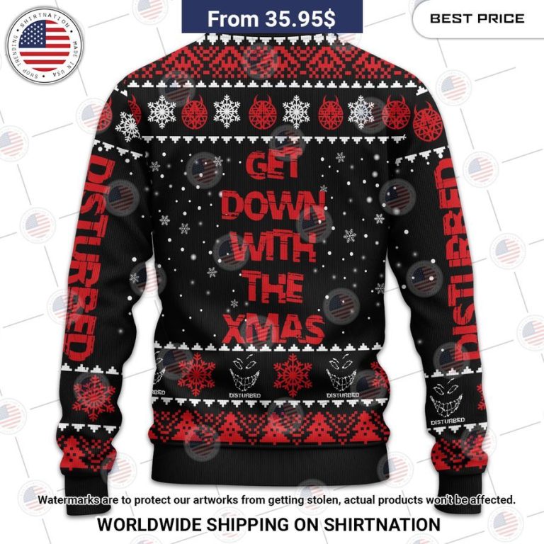 Disturbed Get Down With The Xmas Sweater I like your dress, it is amazing