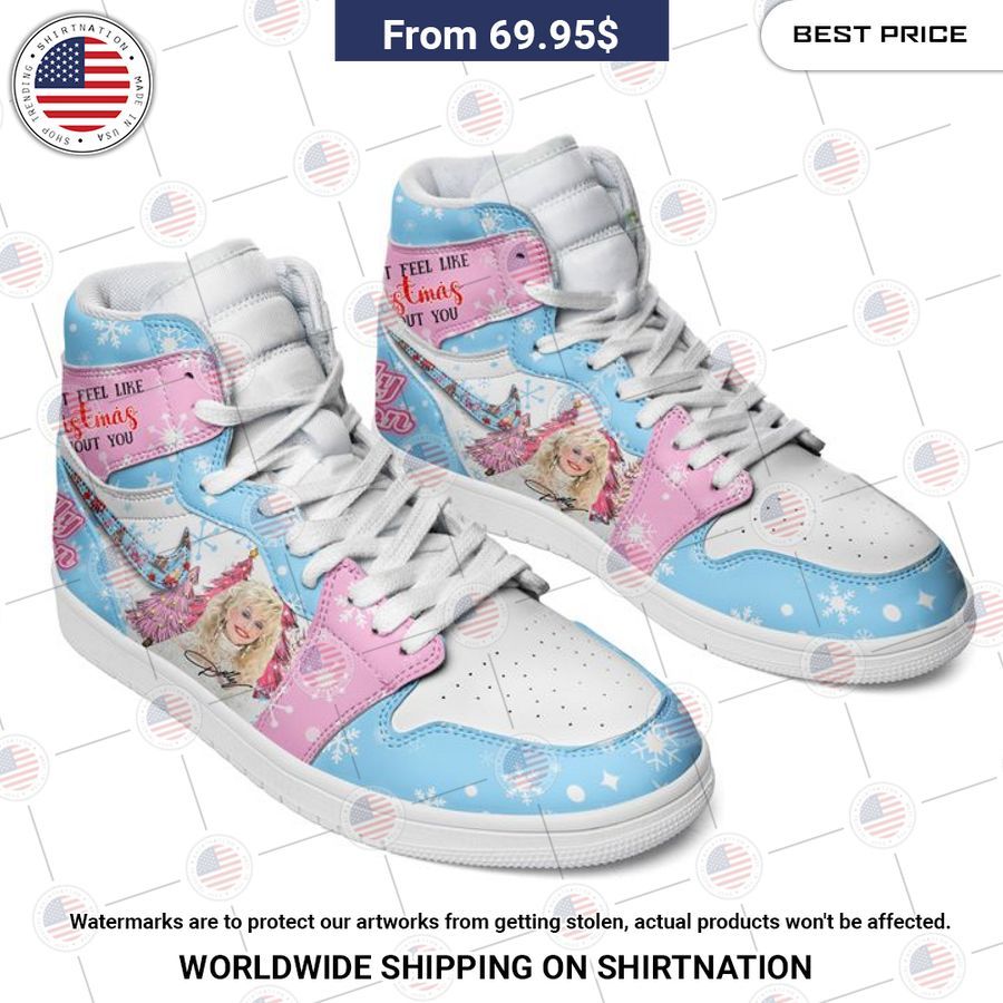 Dolly Parton Christmas Air Jordan 1 High shoes It is too funny