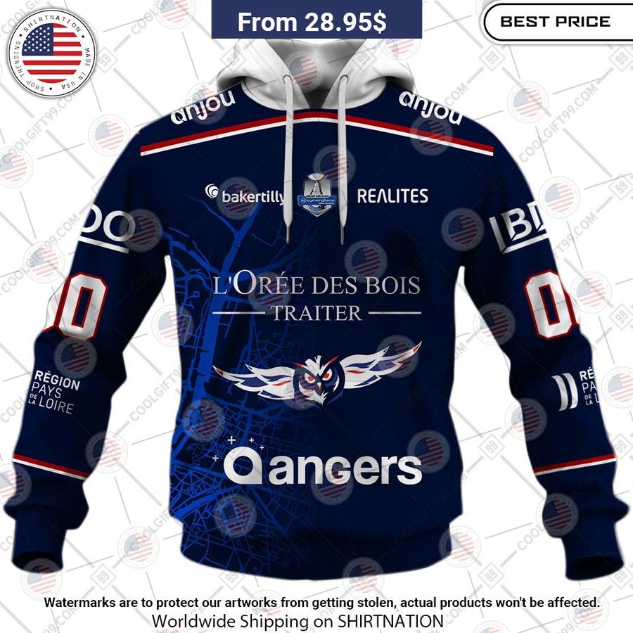 Ducs d Angers Home Jersey Style Custom Hoodie Elegant and sober Pic