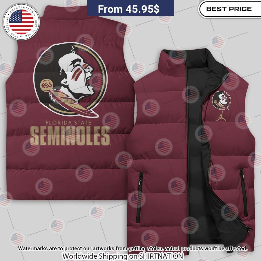 Florida State Seminoles Sleeveless Down jacket You are always amazing