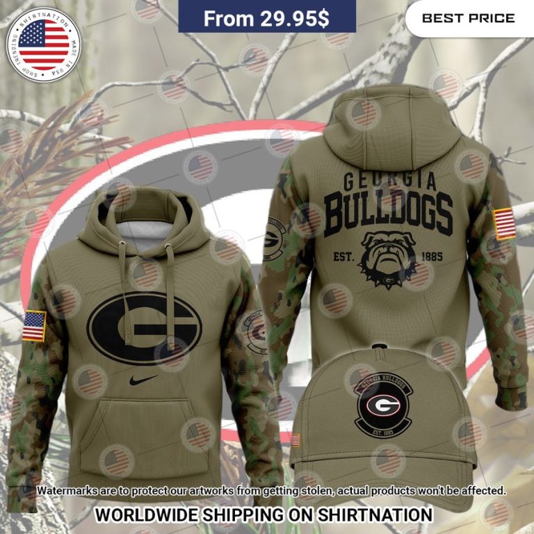 Georgia Bulldogs Est 1895 Vetaran Hoodie Cool DP