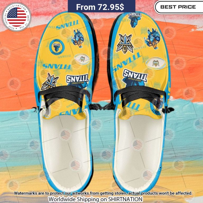 Gold Coast Titans Custom Hey Dude Shoes Nice shot bro