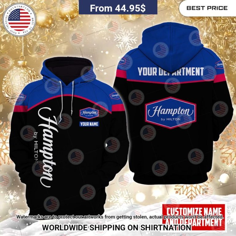 Hampton by Hilton Custom Fleece Hoodie Eye soothing picture dear