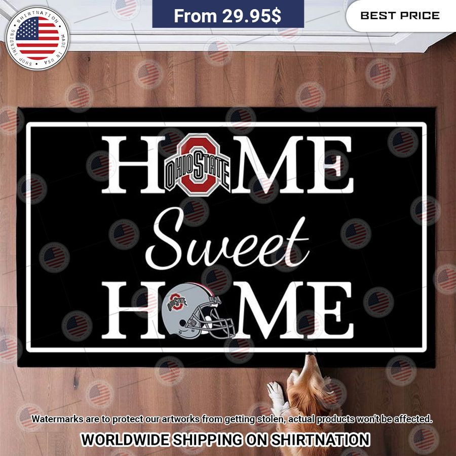 Home Sweet Home Ohio State Buckeyes Doormat Damn good