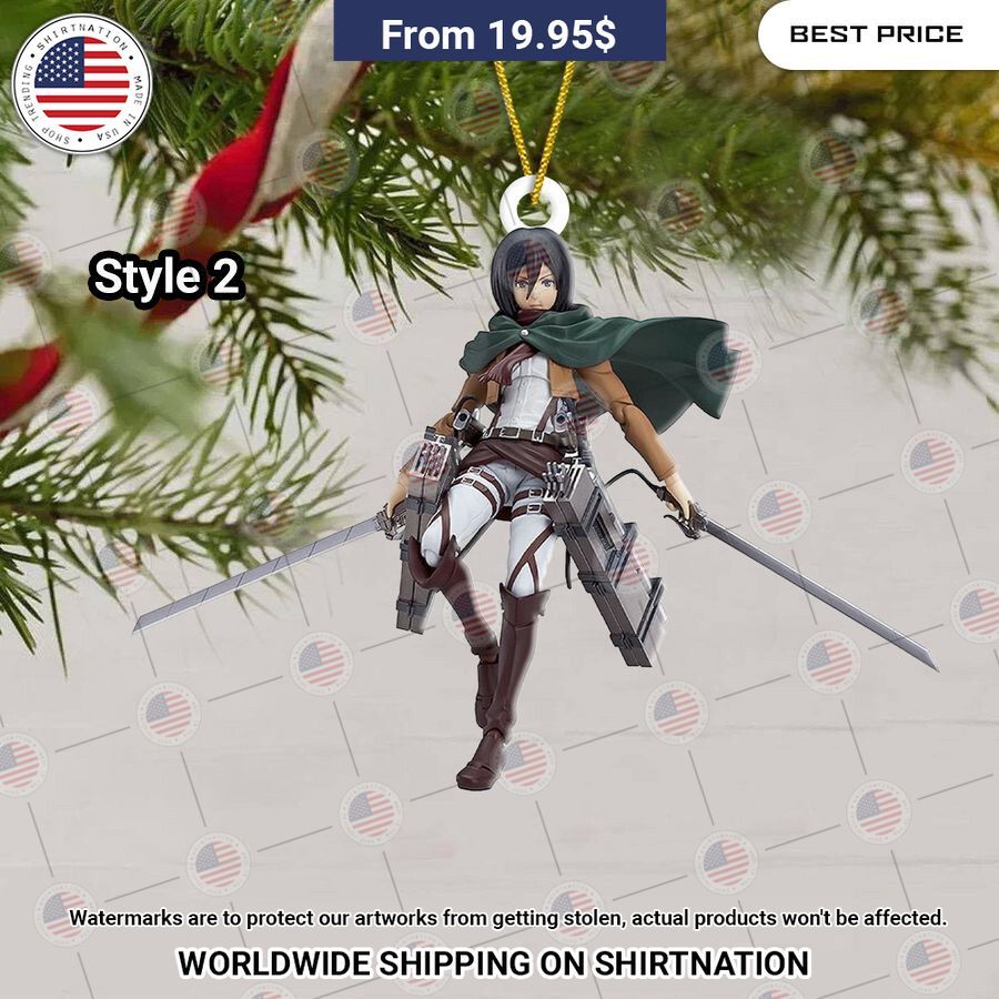 HOT Attack On Titan Christmas Ornament I like your hairstyle