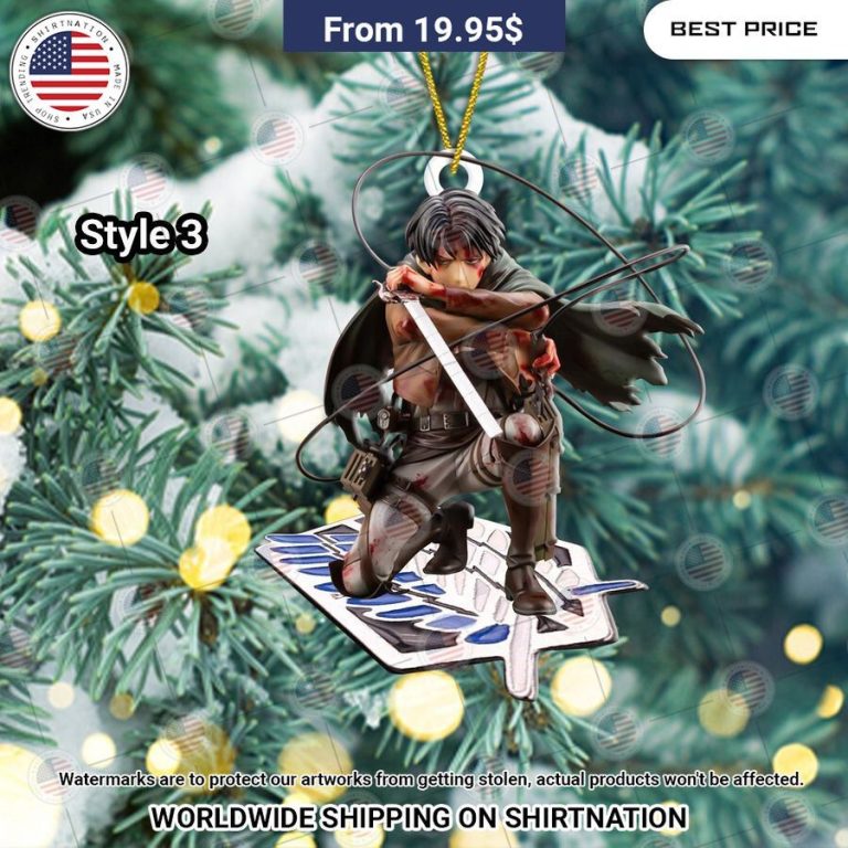 HOT Attack On Titan Christmas Ornament Nice Pic