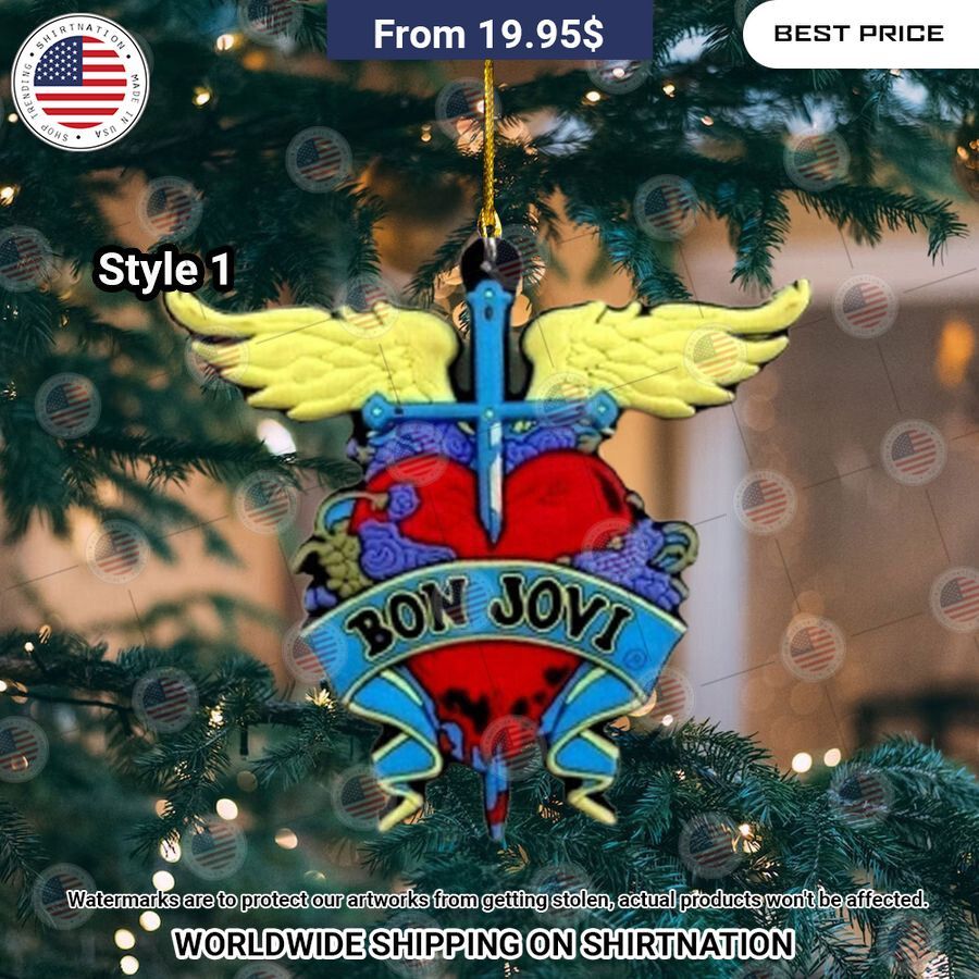 HOT Bon Jovi Christmas Ornament Hey! Your profile picture is awesome