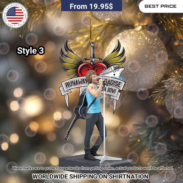 HOT Bon Jovi Christmas Ornament I can see the development in your personality