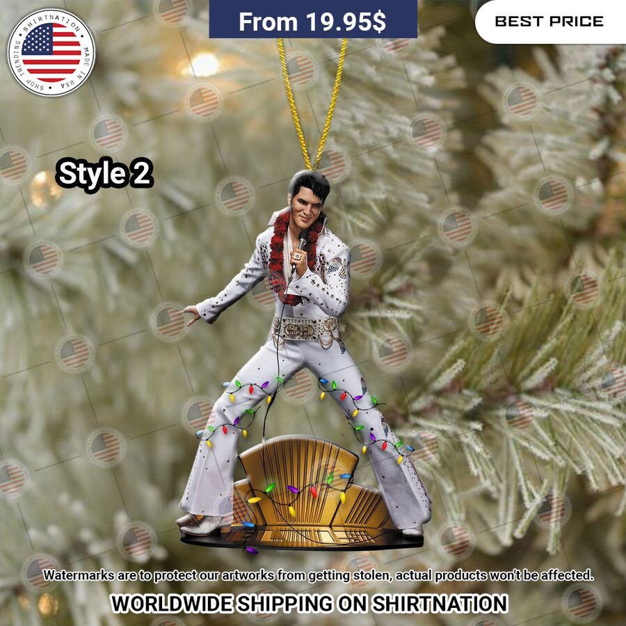HOT Elvis Presley Singing Christmas Ornament You look so healthy and fit