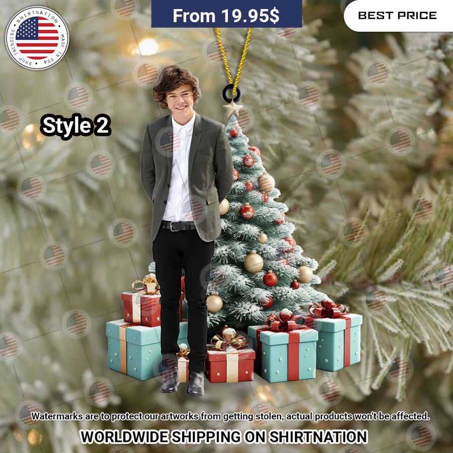 HOT Harry Styles Christmas Ornament You look handsome bro