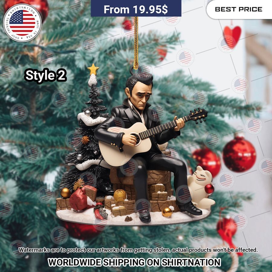 HOT Johnny Cash Christmas Ornament It is more than cute