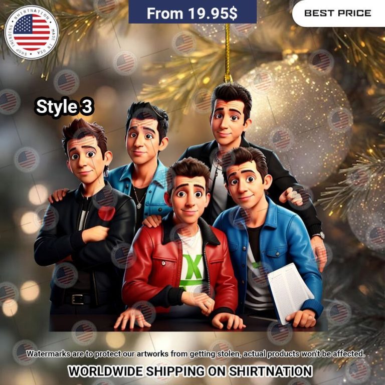 HOT New Kids on the Block Christmas Ornament Sizzling